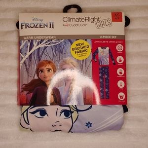 🎁NWT Cuddl Duds Disney Frozen 2 Girls PJ 2 pc Set